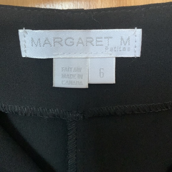 MARGARET M - Mid-rise Black Wide-leg Pants - Picture 6 of 7